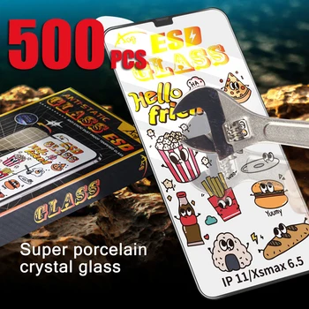 500шт ESD АНТИСТАТИК Защитен слой от Закалено Стъкло Crystal HD за iPhone 14 Pro Max 13 Mini 12 11 XR XS X 8 7 6 Plus SE