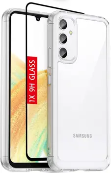 Прозрачен Калъф за Samsung Galaxy A34 A54 5G M14, Мек Прозрачен устойчив на удари Броня, Протектор за Samsung Galaxy A34 M14, калъф